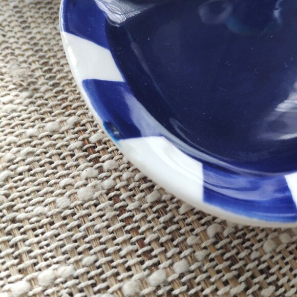 Living Art Stoneage VTG Cruet Set of 3 Carleen Gaby Stoneage Handpainted - Picture 5 of 13